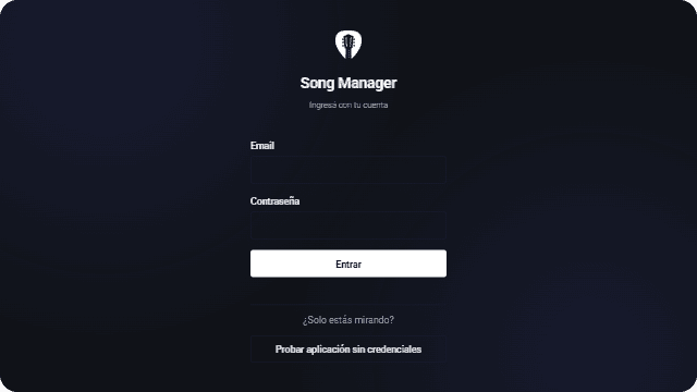 Song Manager desktop screenshot