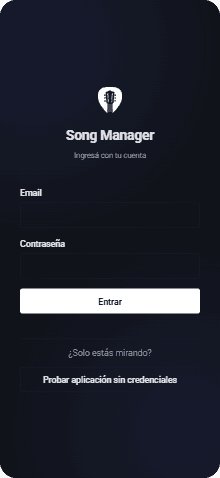 Song Manager mobile screenshot